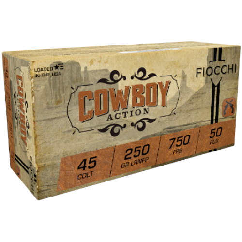 Fiocchi Cowboy Action 45 Colt 250 GR LRNFP 50 RDS