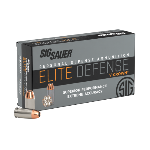 SIG SAUER 45ACP 230GR ELITE V-CROWN JHP 50 RND BOX