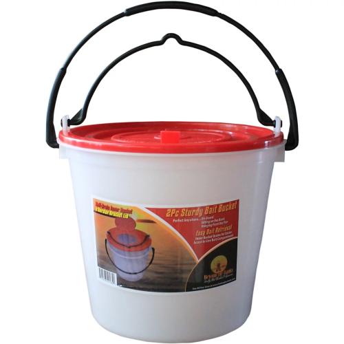 Challenge Plastic Products 2 Piece Bait Bucket, 10 qt. (50165)