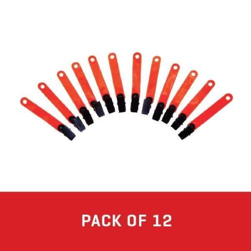 REFLECTIVE TRAIL MARKING CLIP - ORANGE