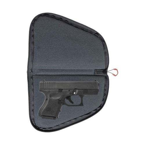 AUTO-FIT HANDGUN CASE - 9IN - GREY AND RED