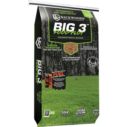 BACKWOODS BIG 3 PLOT MIX 50LB BAG