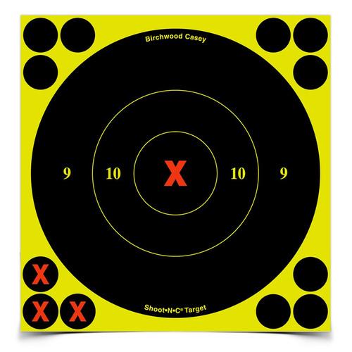 SHOOTNC 6" X-BULLS-EYE TARGET - 60 TARGETS