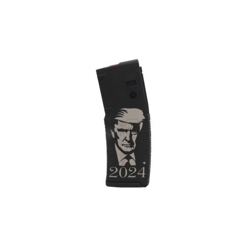 BLACK RAIN 30 ROUND MAGAZINE - TRUMP 2024 ETCHED