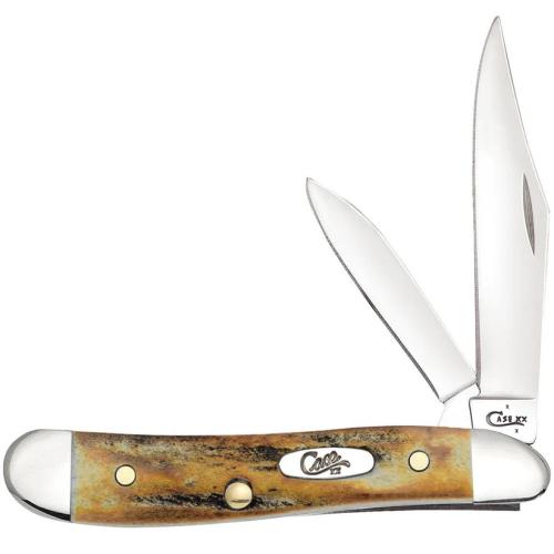 Case Peanut Pocket Knife 2 Blades 2.78" Genuine Stag