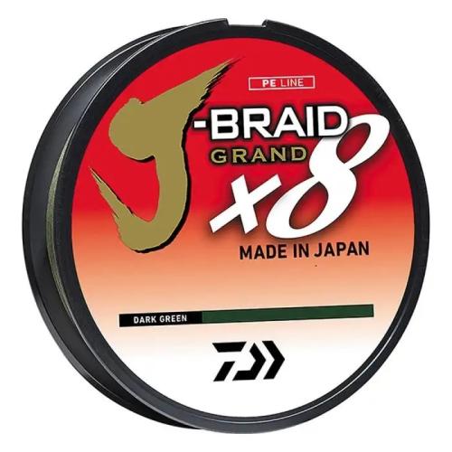 DAIWA J-BRAID GRAND X8 LINE DARK GREEN 150yd