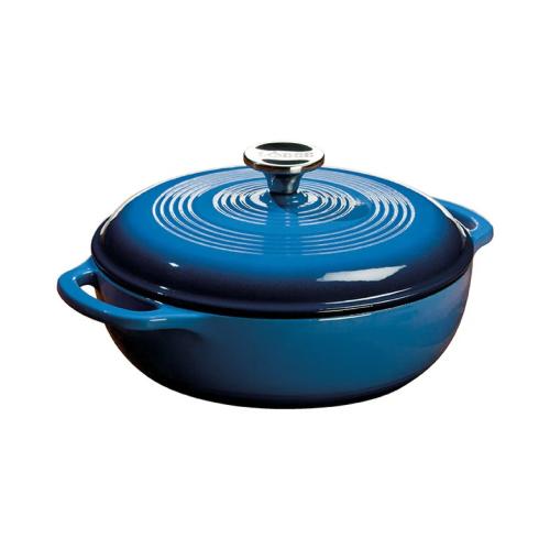 Lodge 3 Quart Blue Enameled Cast Iron Dutch Oven