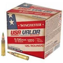 Winchester USA Valor 5,56 NATO, 62gr, Full Metal Jacket, 125rd Box