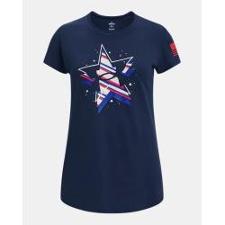 Girls' UA Freedom Foil T-Shirt Academy