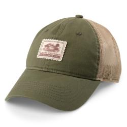 HEYBO FELT PATCH UNSTRUCTURED HAT-OLIVE-OS