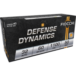 Fiocchi Defense Dynamics 32 Auto 60 GR JHP 50 RDS