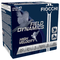 FIOCCHI HI VELOCITY - LEAD HUNTING 20 GA 1 OZ 2.75 25 RDS
