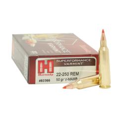 HORNADY 22-250 REM 50 GR V-MAX SPF 20RD BOX