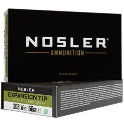 NOSLER E-TIP LEAD FREE 308WIN150GR ET 20RD BOX
