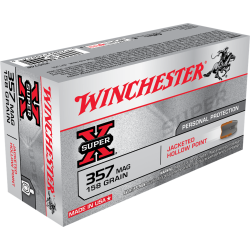 WINCHESTER SUPER-X 357MAG 158GR JHP 50 RD BOX