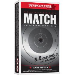 WINCHESTER 6.5 CREEDMORE MATCH 140 GR HPBT