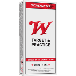 WINCHESTER USA 300 BLACKOUT 200GR FMJ OPEN TIP 20/10