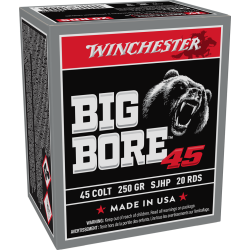 WINCHESTER 45 LONG COLT 250GR BIG BORE JSP 20RD BOX
