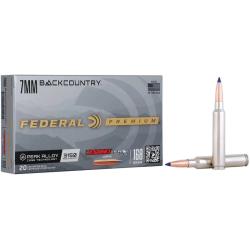 Federal BackCountry 7mm BC 168gr 20 Per Box/10 Case
