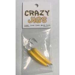 Crazy Jigs 1/2 Ounce Yellow 2 Pack