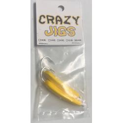 Crazy Jigs 3/4 Ounce Yellow 2 Pack
