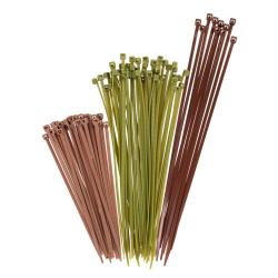 HUNTING BLIND CABLE TIES - 100-PACK - GREEN/BROWN