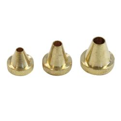 BIRCHWOOD CASEY MUZZLE GUARD SET 17 TO 30 CALIBER 3 PIECE BRASS