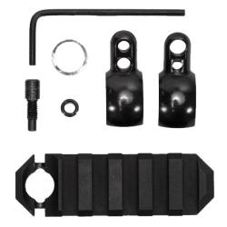 Tube Mount Rail 2.6, 5 Slot  .630 - .675