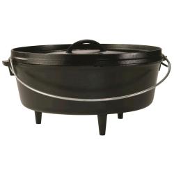 Lodge 12 Inch / 6 Quart Cast Iron Camp Dutch Oven