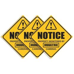 Camera Surveillance Signs (3-pack)