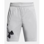Boys' UA Tech Big Logo Shorts Mod Gray--Black YSM