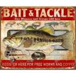 Desperate Enterprises Bait & Tackle Tin Sign