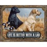 Better with A Lab Tin Sign