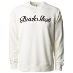 Buck Shot Lakehouse Crewneck Sweatshirt, Ivory