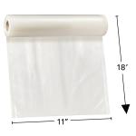 Weston Vac Sealer Bags, 11" x 18 Roll 3-Pack (total 11" x 54)