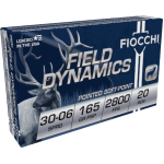 Fiocchi Field Dynamics 30-06 Spr. 165 GR PSP 20 RDS