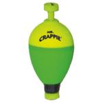MR CRAPPIE SNAP-ON FLOAT 1.5in PEAR WGTD YG 2pk