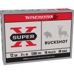 WINCHESTER 12GA 3.5IN #00 BUCK SHOT SUPER X 18 PELLETS 5RD BOX