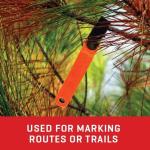 REFLECTIVE TRAIL MARKING CLIP - ORANGE