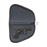 AUTO-FIT HANDGUN CASE - 9IN - GREY AND RED
