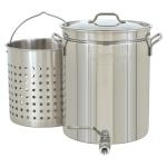 BAYOU CLASSIC 40-qt Stainless Bayou Boiler with Basket and Spigot