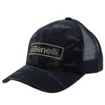 Benelli Logo Hat, Black Multicam & Black Mesh