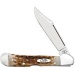 Case Copperlock Knife 1 Blade 3.5" Amber Bone