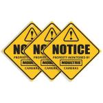 Camera Surveillance Signs (3-pack)