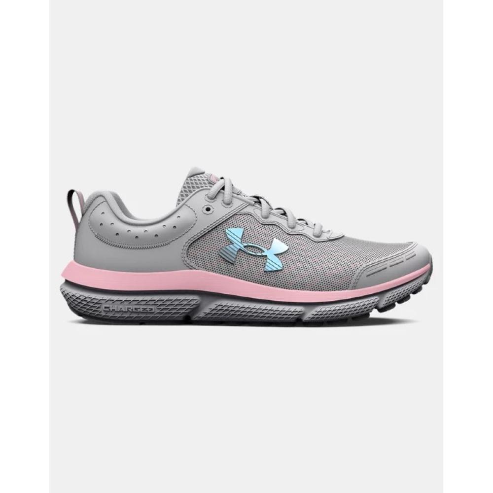 Girls' Grade School  Assert 10 Running Shoes Halo Gray-Pink Sugar