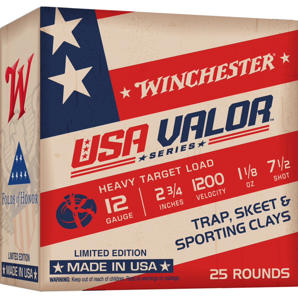 12GA 2.75IN 11/8OZ 7.5 SHOT USA VALOR 25/10