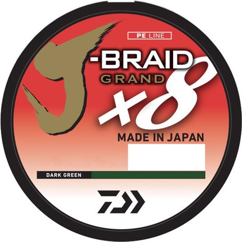DAIWA J-BRAID GRAND X8 LINE DARK GREEN 150yd