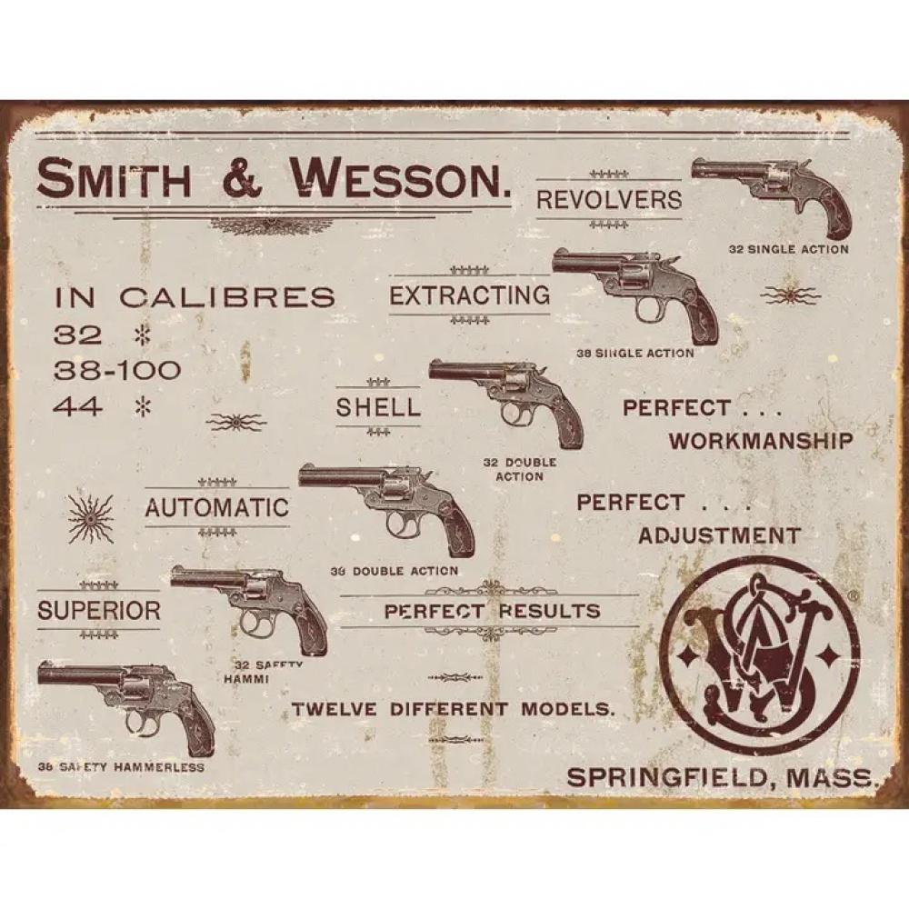 S&W - Revolvers Tin Sign