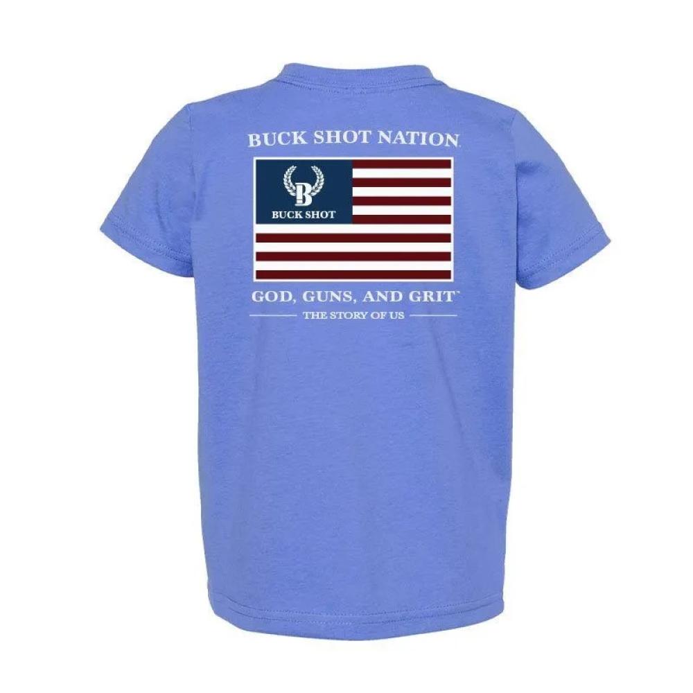 Buck Shot Apparel Kid's God, Guns, and Grit Youth T-shirt Buck Shot Apparel Kid's God, Guns, and Grit Youth T-shirt