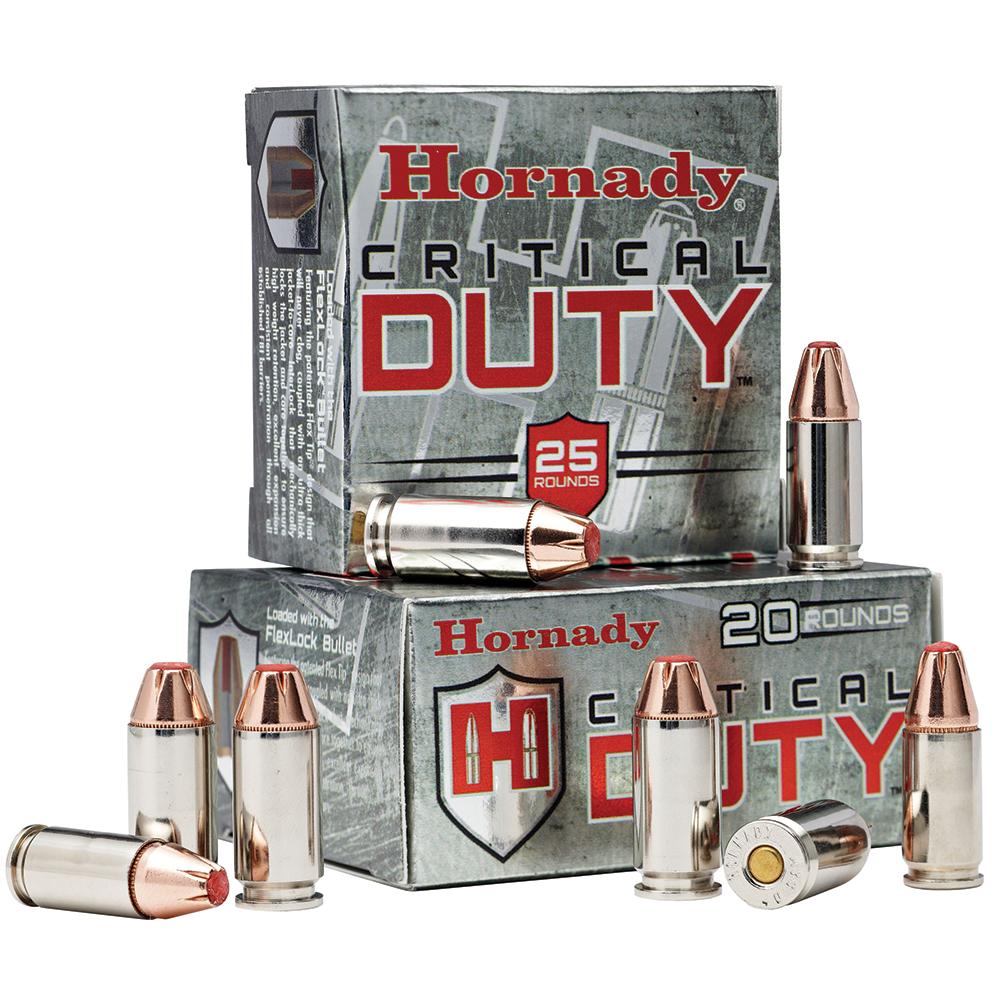 Hornady Critical Duty 9mm 135 Grain 25-Ronds FlexLock